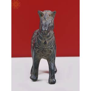 Figurine de cheval en laiton de 4 pouces à la main Statue de petit animal pour la décoration intérieure Article de sculptures uniques - Product Image 3