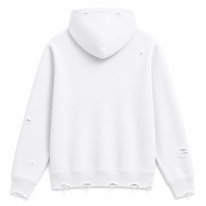 Sweat à capuche streetwear personnalisé, coupe classique, uni, effet vieilli, délavé vintage, hiver, écoresponsable, polyester/coton, avec poche - Product Image 4