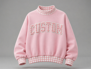 High Quality 100%Cotton 380GSM <b>Mock</b> <b>Neck</b> Sweatshirt Plus Size Women's Sweater Jacket Pullover Oversized Sweatshirts Custom - Product Image 6