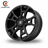 عجلات ألومنيوم فاخرة من كاليبر إكسكل مصنوعة من قطعة واحدة بـ 6 أذرع، مقاس 16-24 بوصة، 5x112/114.3/120