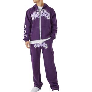 ชุดวอร์มพิมพ์ลายพัฟแบบกำหนดเองพรีเมี่ยมที่มีงานศิลปะตัวหนาระบายอากาศได้สวมใส่สบายและการออกแบบที่เพรียวบาง - Product Image 1