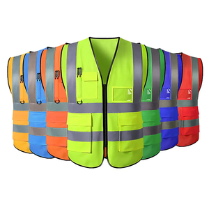 Chaleco Reflectante de Seguridad para Tráfico Laboral, Construcción, Industria, Motocicleta, Ciclismo, Alta Visibilidad, con Múltiples Bolsillos - Product Image 3
