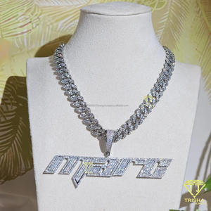 สร้อยคอจี้ "Marc" คุณภาพสูง ประดับเพชรแบบ Iced Out เครื่องประดับฮิปฮอปสุดหรู พร้อมโซ่แบบสั่งทำพิเศษ - Product Image 6