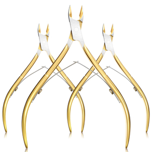 Professional Gold Series Cuticle Nipper Set, Ultra-Sharp Precision Blades Nail Art Grooming <b>Tools</b> for Home & Salon Uses - Product Image 1
