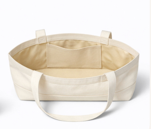 Wholesale Premium Custom Print Logo Thick <b>Canvas</b> Tote <b>Bag</b> <b>Large</b> Capacity Reusable Shopping Shoulder <b>Bags</b> with Pocket - Product Image 4