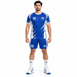 Conjuntos de Balonmano, Camiseta Deportiva Ligera, Pantalones Cortos a Juego, Material Transpirable y Cómodo, Adecuado para Entrenamiento en Equipo - Product Image 1