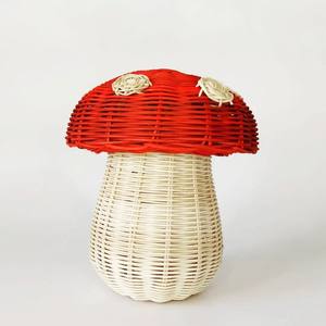 Cesta de almacenamiento de ratán tejida natural para decoración de dormitorio infantil, cestas organizadoras decorativas - Product Image 4