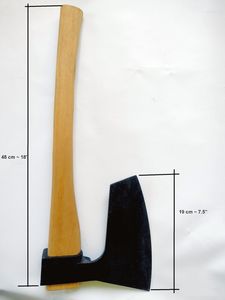 Felling Axe With Wood Handle Forged Steel <b>Head</b> Hatchet <b>Style</b> Firewood Chopping Tool - Product Image 6
