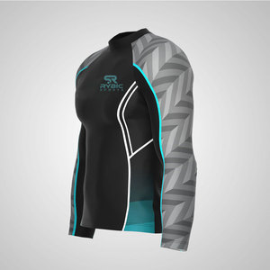 Impression par sublimation, rashguard léger, tissu respirant, vêtements de sport personnalisés, meilleur prix, vente en gros - Product Image 2