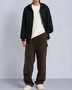 Sweat-shirts à capuche zippés personnalisés pour hommes en polyester/spandex, coupe classique, 350 GSM, style streetwear, service OEM - Product Image 3