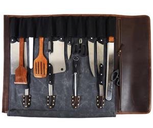 Sac de Rangement Professionnel pour Couteaux de Chef en Toile Imperméable avec Fermeture Éclair, Housse de Voyage pour Couteaux de Cuisine LCKR-0002 - Product Image 1