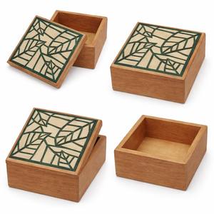 Elegante Caja de Joyería de Madera Estampada, Hecha a Mano, Personalizada, de Primera Calidad, Organizador de Joyas para Regalos Modernos, Decoración del Hogar y Tocador - Product Image 1