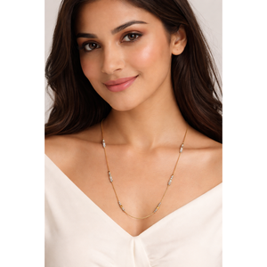 Collar de Cadena con Detalles de Barra, Joyería Minimalista y Elegante para Mujer, Ideal para Regalos y Uso Diario - Product Image 4