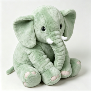 customized baby comfort <b>elephant</b> plush, pastel green <b>elephant</b> cuddle doll, large ear <b>elephant</b> plush,nursery <b>decor</b> plush <b>elephant</b> - Product Image 3