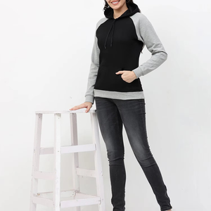 Sudadera con Capucha para Mujer al por Mayor, 100% Algodón, Forro Polar Cálido, Ropa Urbana, OEM, Calidad Superior, Logotipo Personalizado, Sudadera con Estampado - Product Image 1