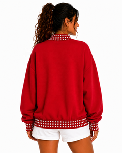 Sudadera de Forro Polar Oversize de Cuello Alto para Mujer, la Más Vendida, con Diseño Personalizado Frontal, al por Mayor, Calidad Premium Casual - Product Image 6