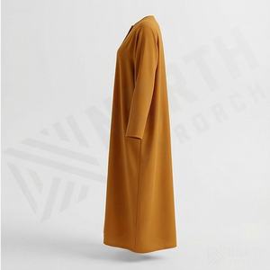 Conjunto de Vestido Abaya Musulmán para Mujer, Trajes Islámicos, Abaya Larga, Compra al por Mayor, Abaya Personalizada en Color Elegante - Product Image 3