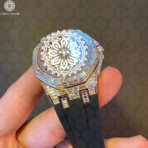 Reloj de Lujo Charm Jewells con Bisel de Diamantes Dorado, Movimiento Mecánico Analógico, Caja de Acero Inoxidable de 40 mm, Resistente al Agua 10 Bar - Product Image 6