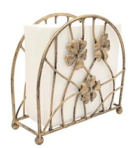 High Demanding White Powder Coated Napkin Holder Handmade Tissue Holder Stylish Classic Indian <b>Table</b> Top Metal Napkin - Product Image 2