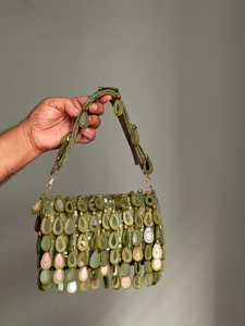 Stylish Fashion Classic Casual Suede Frame Evening <b>Clutch</b> <b>Bag</b> Ladies <b>Wedding</b> Banquet Special Occasions Lightweight Pearl Tassel - Product Image 4