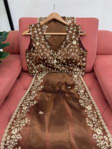 Indian Ethnic Fancy Designer Partywear Saree with Sequins Work for All Special Occasion and Function for Women Trendy Outfit - Product Image 6