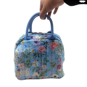 Ningbo Wilson Eco-Friendly OEM Customized Handle Bag Pure Plain Cotton Fabric Portable Durable Outside Handle Lunch Bag - Product Image 1
