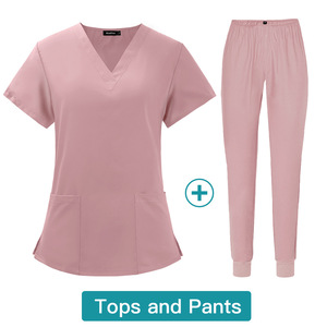 Tenues de travail médicales unisexes chaudes en polyester/spandex avec détection d'aiguilles pour usage hospitalier - Product Image 2