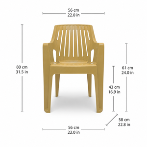 Silla Moderna de Plástico SUMO LOTUS SPINE, No Plegable, para Sala de Estar y Oficina en Casa, Muebles para el Hogar, Fabricada en Gujarat, Personalizable - Product Image 2