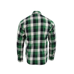 Chemise en flanelle unie pour homme, manches courtes, col boutonné, décontractée, été, coton respirant, écologique - Product Image 6