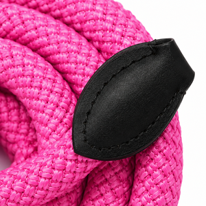 Premium <b>Braided</b> Leather PP Horse Lead Rope Brass Snap Durable Soft Poly Training Halter Lead Equestrian Stable Tack <b>Pink</b> 2M - Product Image 6