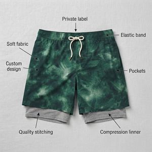 Men's Floral Print <b>Board</b> <b>Shorts</b> Mid Waist Drawstring Quick Dry Sport Casual Swimwear <b>Short</b> Length Knitted Spandex Material - Product Image 2