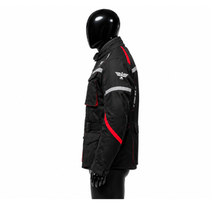 Unisex Black Red Motorcycle <b>Racing</b> <b>Jacket</b> Full Sleeve Breathable Windproof 300g Polyester All Seasons Heat Transfer Printing - Product Image 5
