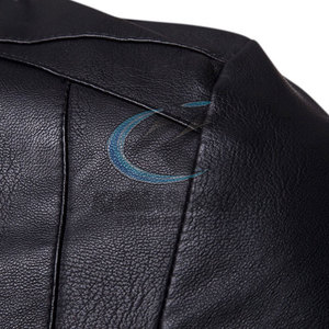 Veste en cuir noire légère de style nouveau, de haute qualité, faible MOQ, veste d'hiver pour hommes en cuir - Product Image 3