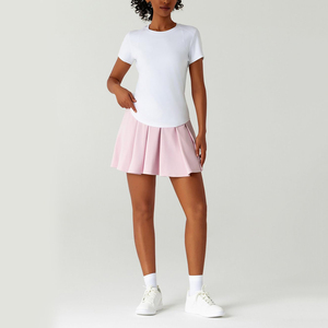 Jupe de tennis fonctionnelle pour femmes avec short intégré pour une couverture maximale, jupe athlétique taille haute pour les joueuses professionnelles - Product Image 6