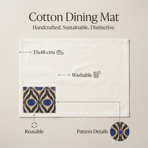 Premium Cotton Table Mat Heat Resistant <b>Placemat</b> for Dining Table Decor | Custom Logo Hotel Cafe Use Durable Washable Reusable - Product Image 5