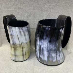 Taza de Cuerno de Búfalo Hecha a Mano, Forma Natural, Pulida, Duradera, Apta para Alimentos, Artículo Coleccionable, Decoración Rústica, Regalo de Boda - Product Image 4