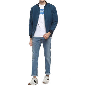 Blouson Bomber en Toile Isolée pour Hommes, Col Montant, Doublure Chaude et Épaisse pour l'Hiver, Léger et Écologique - Product Image 3