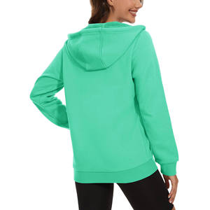 Sweat à capuche zippé sur mesure pour femme, coupe ample, épaules tombantes, grande taille, 100 % coton 300g, entièrement zippé - Product Image 3