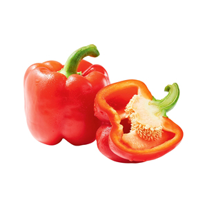 Poivron rouge cultivé naturellement, texture fraîche et croustillante, couleur vive, idéal pour les salades et les recettes gourmandes - Product Image 6