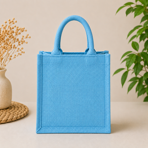 Sac cadeau en jute personnalisé AMANI, petit format, écologique, réutilisable, sac fourre-tout promotionnel, sac de courses, sac à déjeuner, sac de transport, Bengale occidental - Product Image 4