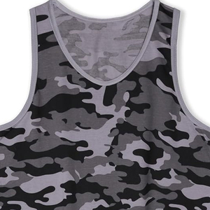 Débardeur camouflage pour homme, col rond, sans manches, décontracté, respirant, en polyester - Product Image 4