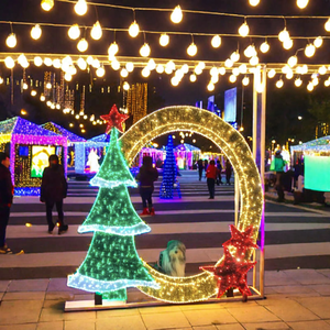 Ramadan 2d Street View Lumière décorative marcher à travers cadre photo motif lumière bonne année pour decoracion <span class=keywords><strong>del</strong></span> centro comercial - Product Image 3