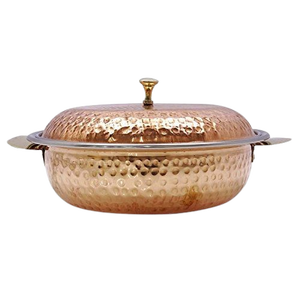 Handcrafted Pure Copper Cookware <b>Pot</b> with Lid Vintage Embossed Floral Design Traditional Serving <b>Pot</b> Kitchen & Home Decor - Product Image 4
