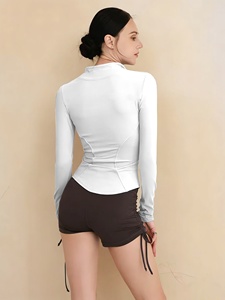 Womens Classic Yoga <b>Jacket</b> Slim Fit <b>Workout</b> Running Gym Fitness Sportswear Custom Logo OEM ODM Private Label Wholesale Supplier - Product Image 2