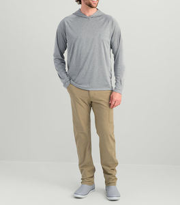 Sudadera con capucha de pesca de manga larga para hombre, de secado rápido, UPF 50, resistente a los rayos UV, impermeable, con estampado por sublimación, de poliéster. - Product Image 1