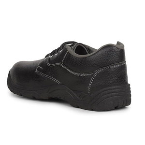 Men's Steel Toe <b>Waterproof</b> <b>Work</b> Boots Black Leather Lace-Up Safety Shoes Anti-Slip Rubber Outsole All Seasons - Product Image 6