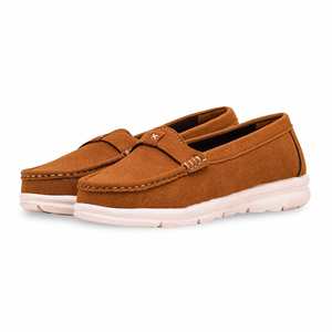 WN4423 Brown Moccasin Basketball <b>Style</b> <b>Shoes</b> - Product Image 3
