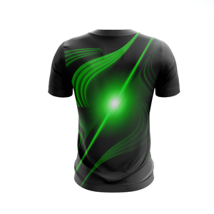 เสื้อยืดซับลิเมชั่นสีสันสดใส แห้งเร็ว ผลิตจากโพลีเอสเตอร์ 100% รองรับโลโก้ OEM สำหรับออกกำลังกาย ยิม กีฬาทีม - Product Image 4