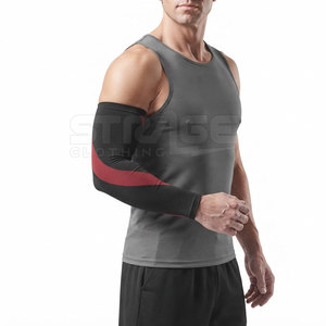 Comfortable <b>Compression</b> <b>Arm</b> <b>Sleeves</b> Moisture Management Eco-Friendly Lightweight Spandex/Polyester Fabric Flexible Fit for - Product Image 5