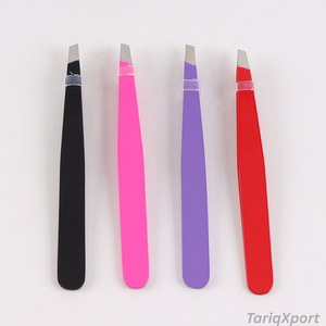 Pinzas de Precisión Profesionales de Acero Inoxidable en Rosa y Dorado, las Más Vendidas, para Depilar Cejas y Eliminar Pelo Encarnado - Product Image 6